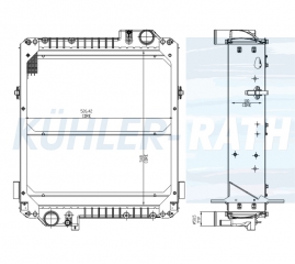 Wasserkhler passend fr Massey Ferguson