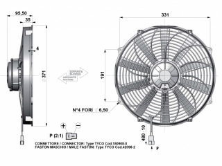 Ventilator passend fr Comex