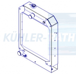 Wasserkhler passend fr Caterpillar/Perkins/JCB