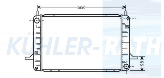 Wasserkhler passend fr Ford