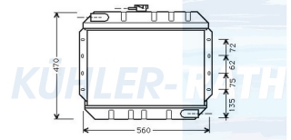 Wasserkhler passend fr Ford