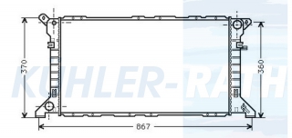 Wasserkhler passend fr Ford