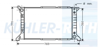 Wasserkhler passend fr Ford