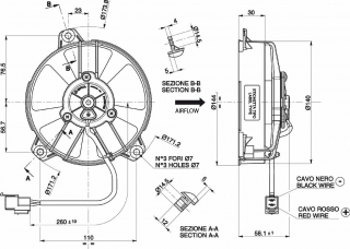 Ventilator passend fr Spal