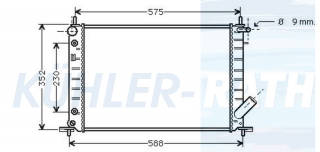 Wasserkhler passend fr Ford