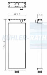 Wasserk�hler passend f�r Komatsu