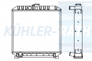 Wasserkhler passend fr Kubota