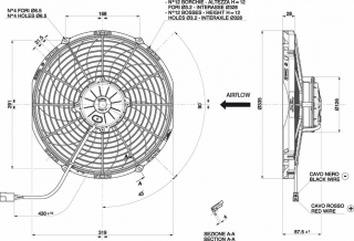 Ventilator passend fr Spal