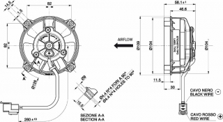 Ventilator passend fr Spal