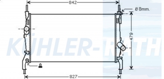 Wasserkhler passend fr Ford