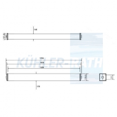 Khlelement passend fr Caterpillar