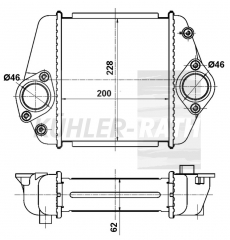 Ladeluftkhler passend fr Mazda