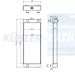 Wasserkhler passend fr Komatsu