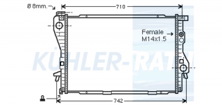 Wasserkhler passend fr BMW