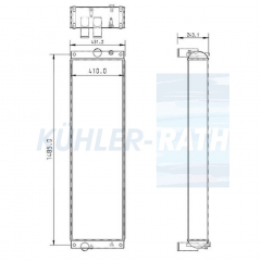 Wasserkhler passend fr Caterpillar