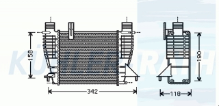 Ladeluftkhler passend fr Nissan