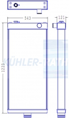 Wasserkhler passend fr Komatsu