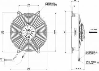 Ventilator passend fr Spal