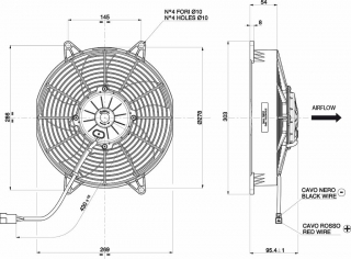 Ventilator passend fr Spal