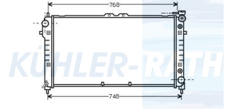 Wasserkhler passend fr Ford