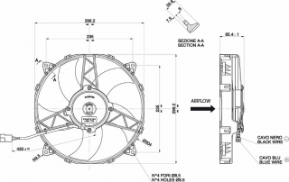 Ventilator passend fr Spal