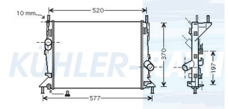 Wasserkhler passend fr Ford