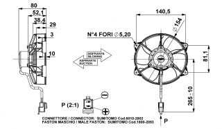 Ventilator passend fr Comex 12V drckend  154