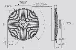 Ventilator passend fr Spal