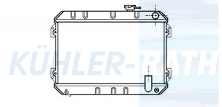 Wasserkhler passend fr Honda