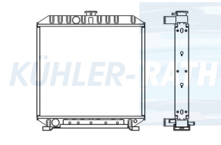 Wasserkhler passend fr Kubota