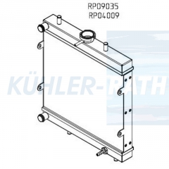 Wasserkhler passend fr Caterpillar