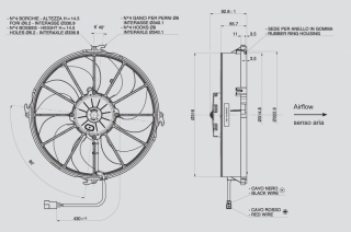 Ventilator passend fr Spal