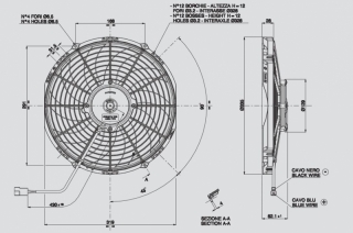 Ventilator passend fr Spal