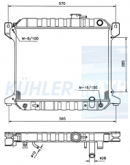 Wasserkhler passend fr Honda