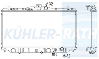 Wasserkhler passend fr Honda