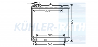 Wasserkhler passend fr Hyundai