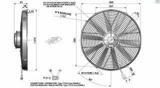 Ventilator passend fr Comex