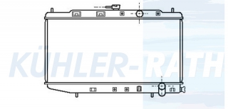 Wasserkhler passend fr Honda