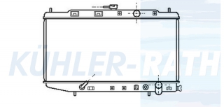 Wasserkhler passend fr Honda