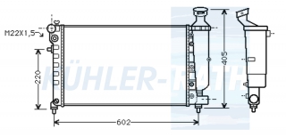 Wasserkhler passend fr Peugeot