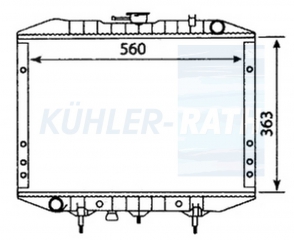 Wasserkhler passend fr Barford/Terex