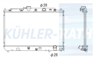 Wasserkhler passend fr Honda