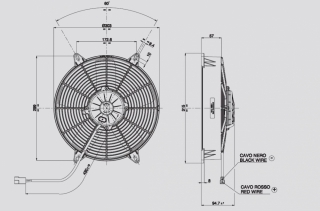 Ventilator passend fr Spal