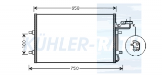 Kondensator passend fr Volvo