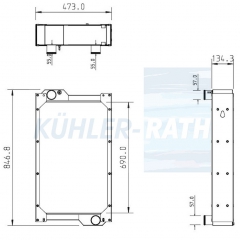 Wasserk�hler passend f�r Bell