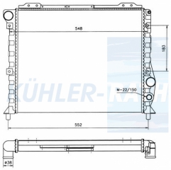 Wasserkhler passend fr Alfa Romeo