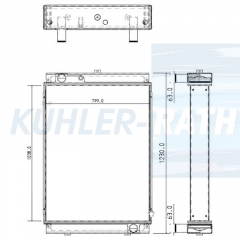 Wasserkhler passend fr Caterpillar