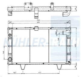 Wasserkhler passend fr Peugeot