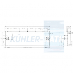 Ladeluftk�hler passend f�r Caterpillar/Sandvik