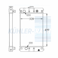 Wasserk�hler passend f�r Caterpillar/Perkins